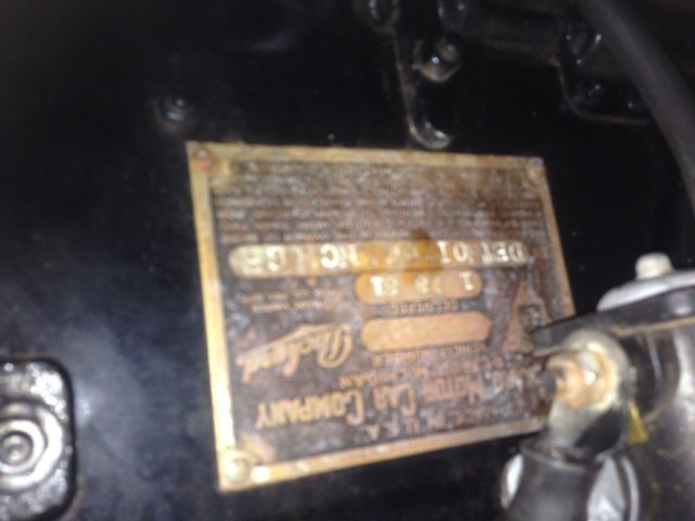 Packard 726 von 1930 – Typenschild und Fahrzeugdaten
